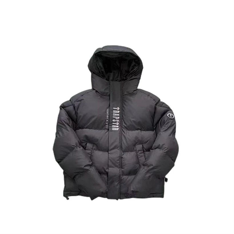Trapstar Puffer Black Hooded Winter Jacket
