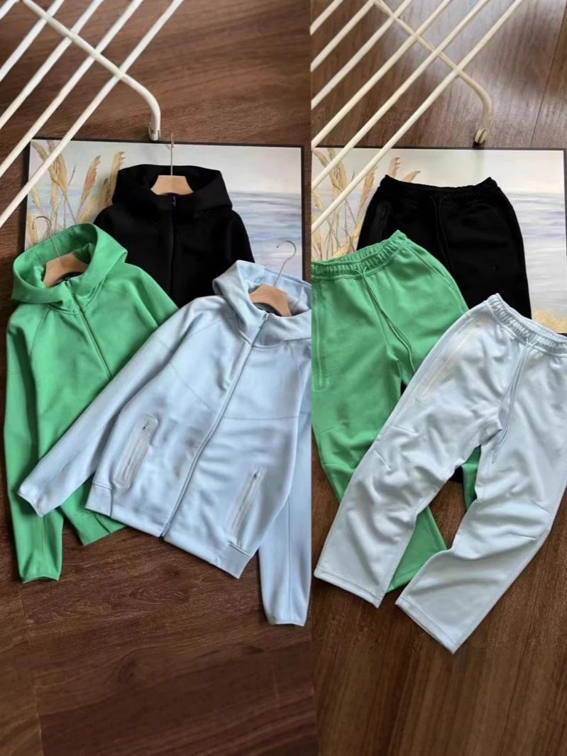 Green and Blue Hoodie and Pant