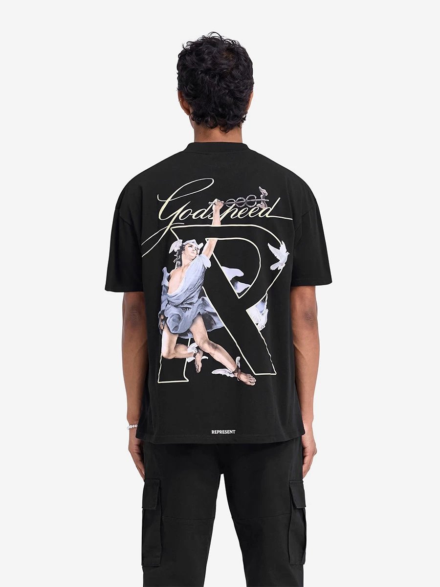 Represent Black Graphic T-Shir