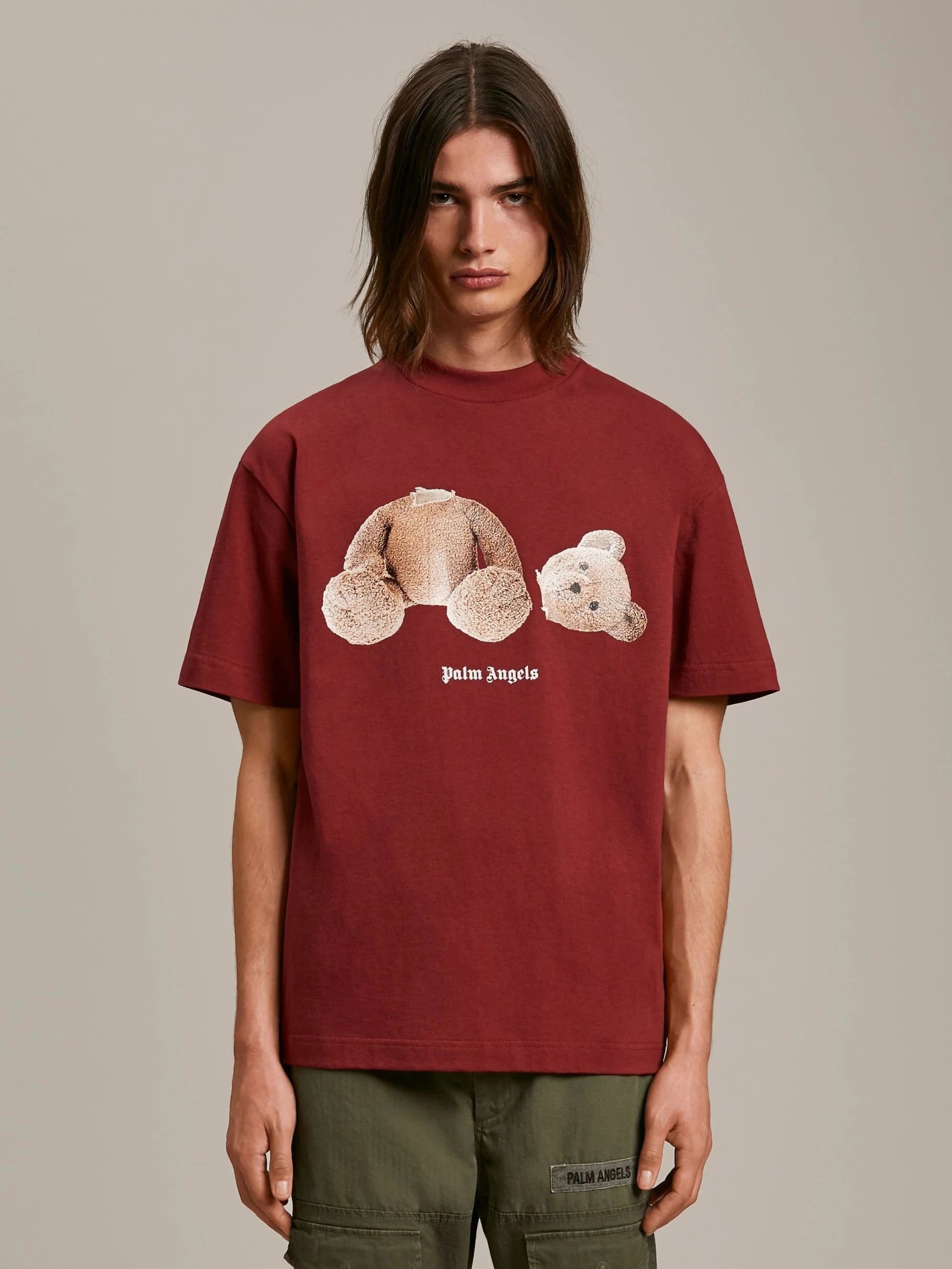 Palm Angels Red Bear Graphic T