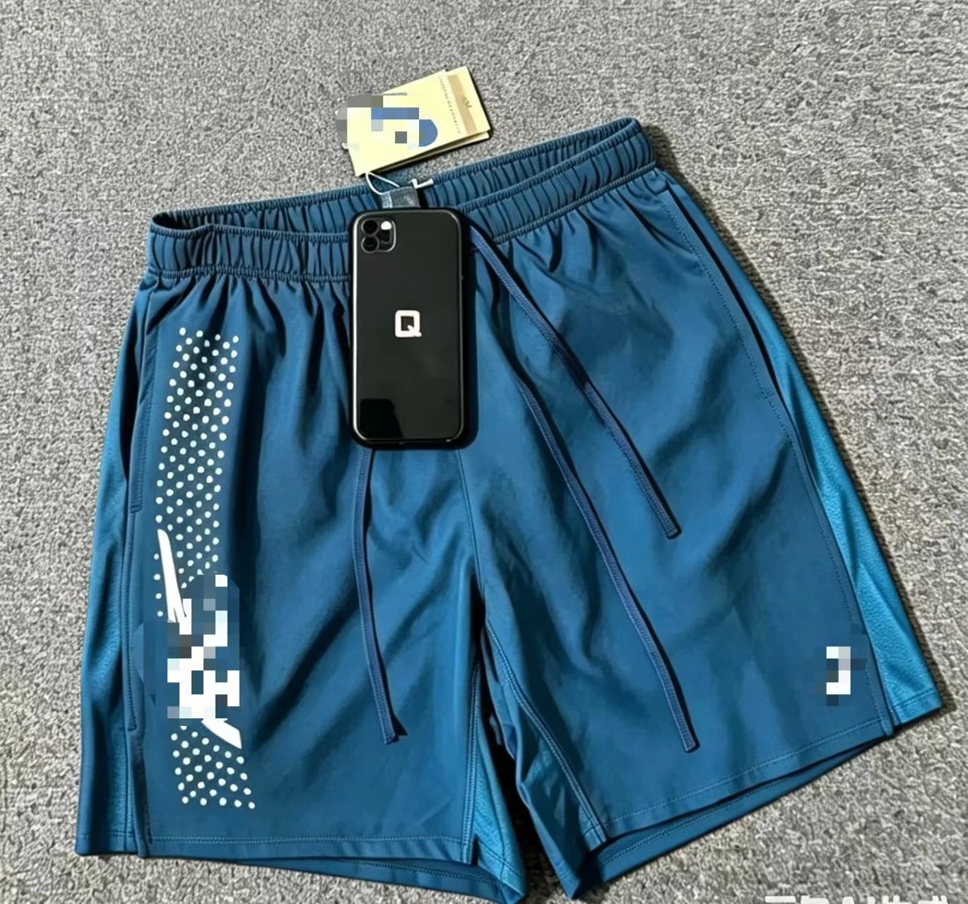 Blue Asian shorts