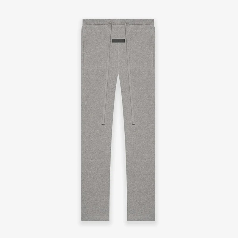 Deep gray straight leg pants/DARK OATMEAL