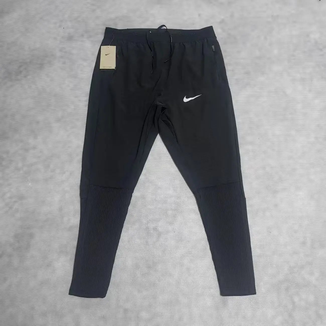 黑色单白钩运动裤