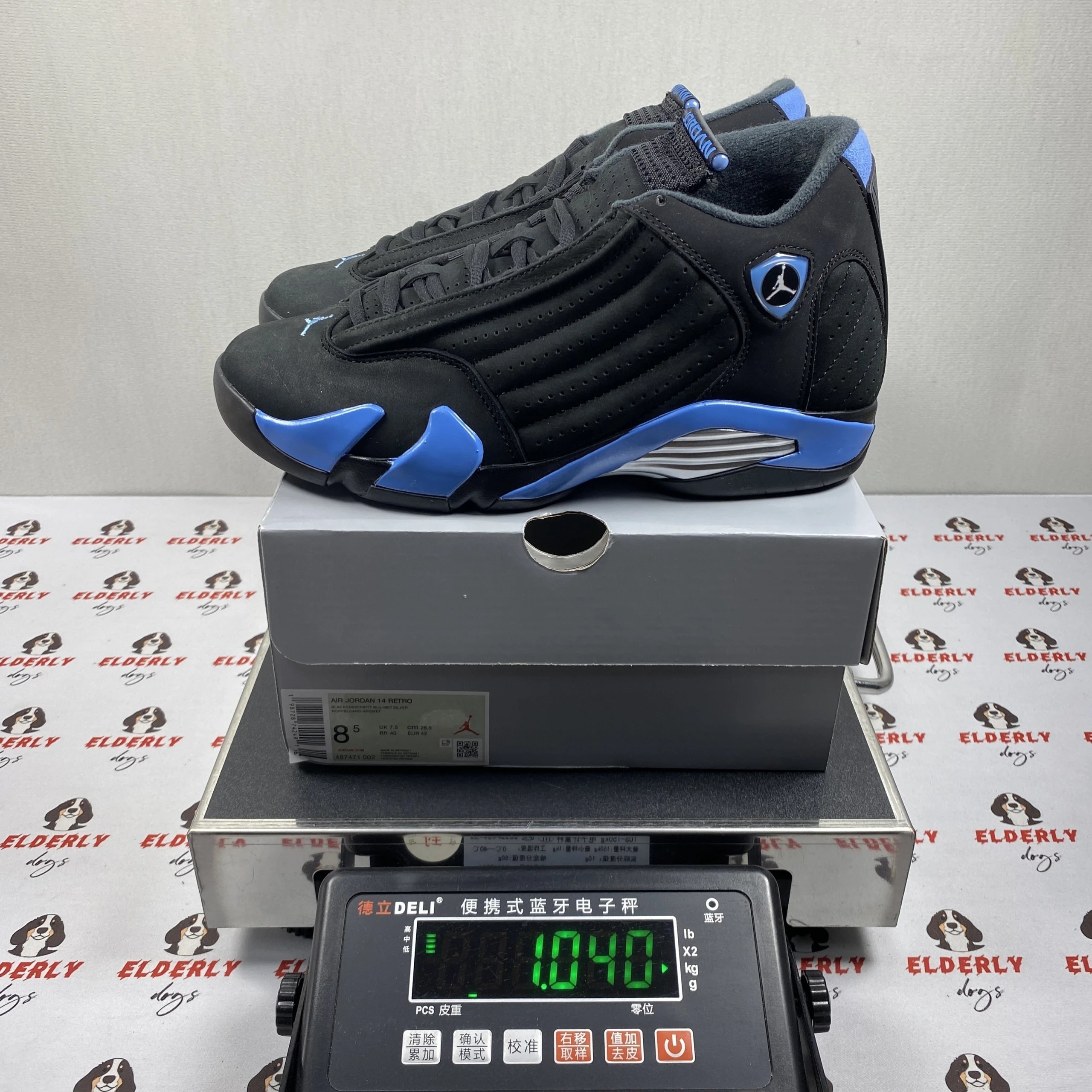 Jordan 14 Retro University Blue 487471-002