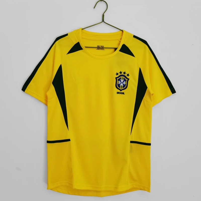 2002 Brazil Home Jersey Thailand Version