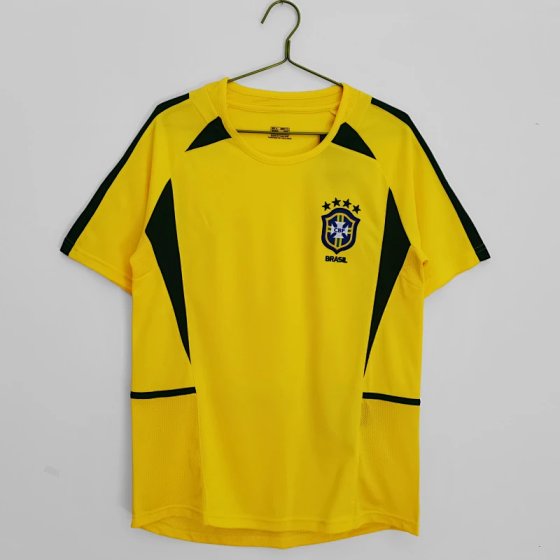 2002 Brazil Home Jersey Thailand Version
