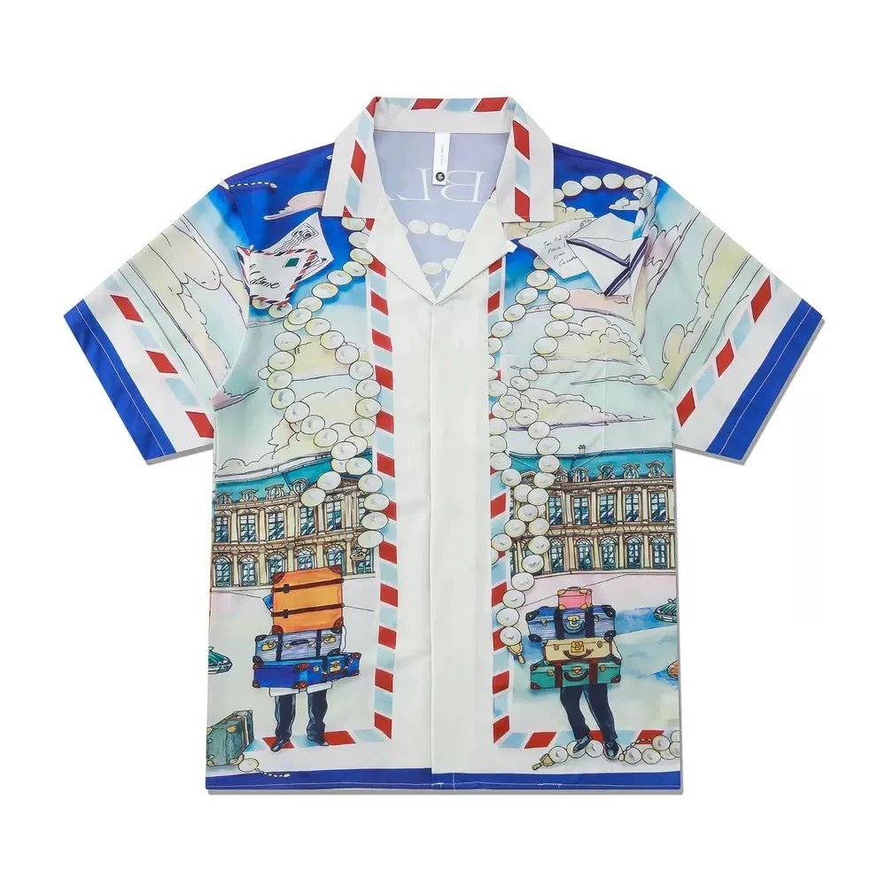 Hawaiian-Style Resort Wear Short-Sleeved Shirt photo 6