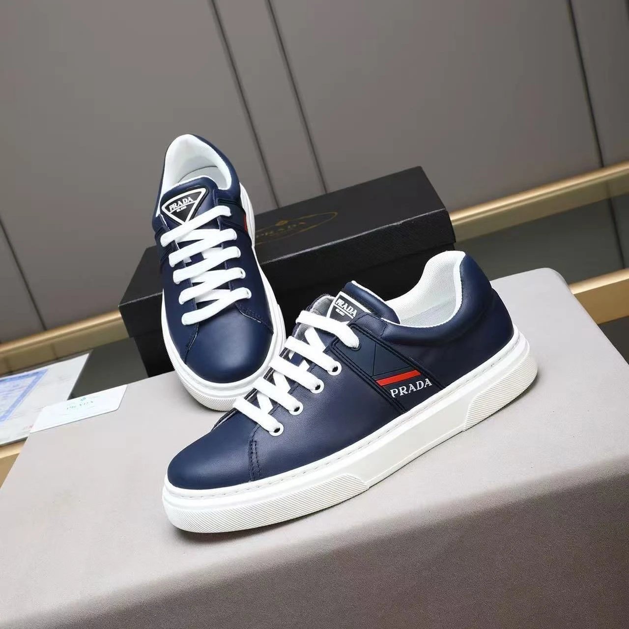 Prada Blue Sneakers