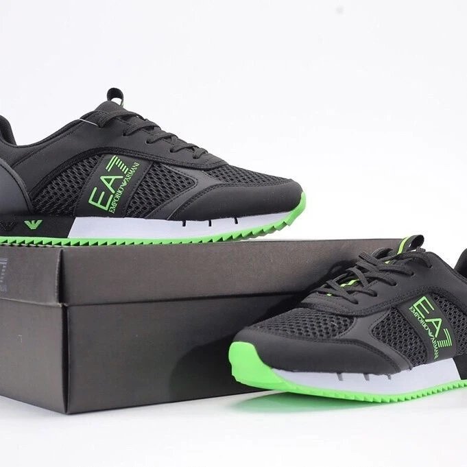 EA7 Black Green Snea