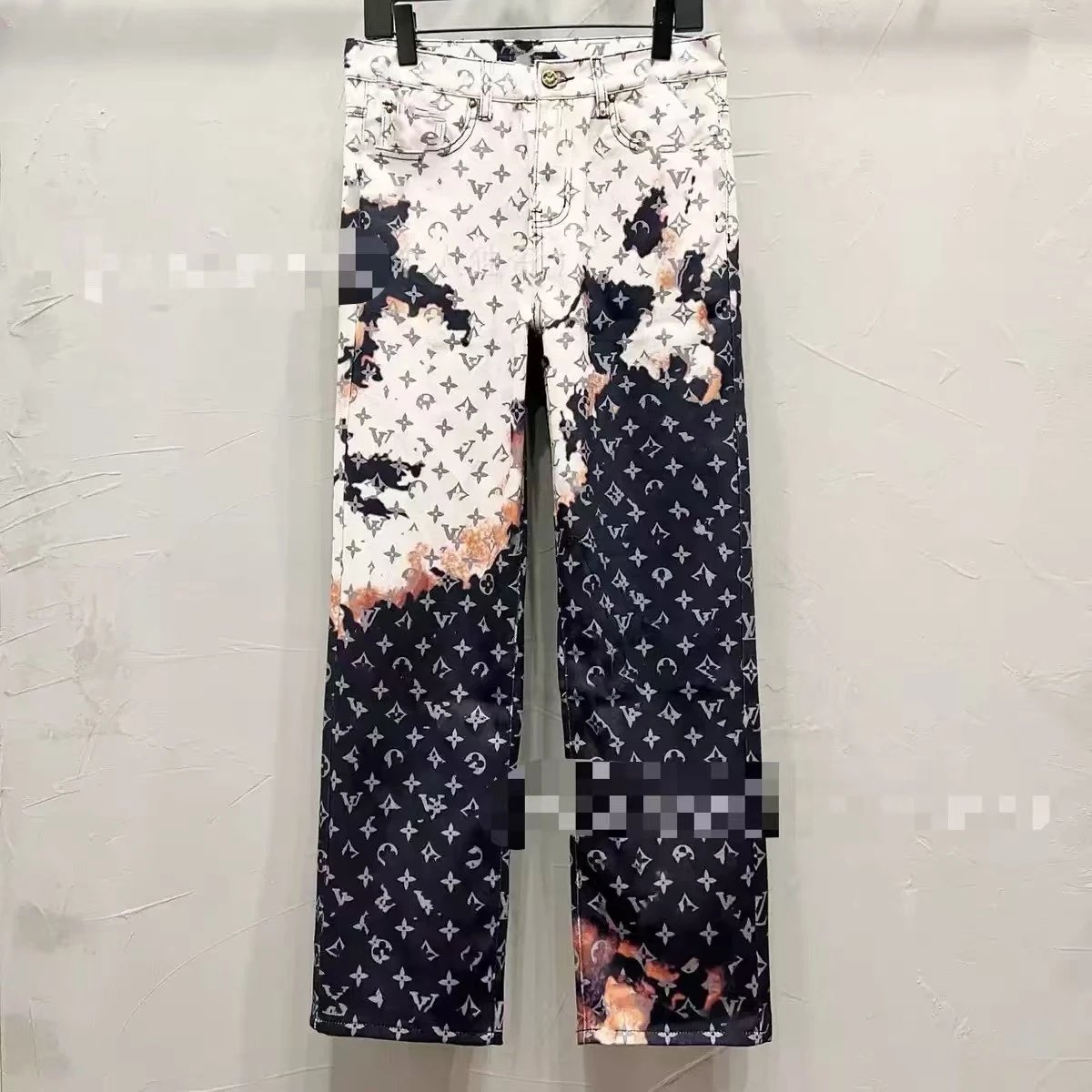 Washed Ripped Patchwork Jeans photo 2