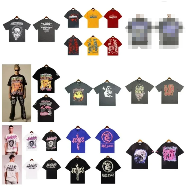 Various Graphic Print T-Shirts in Multiple Colors and Styles