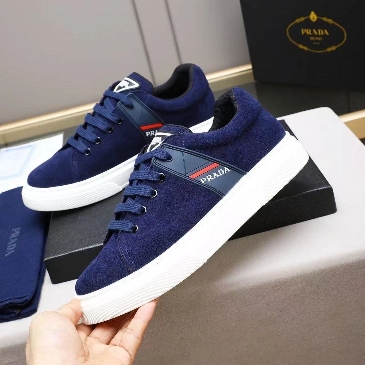 Prada Blue Sneakers