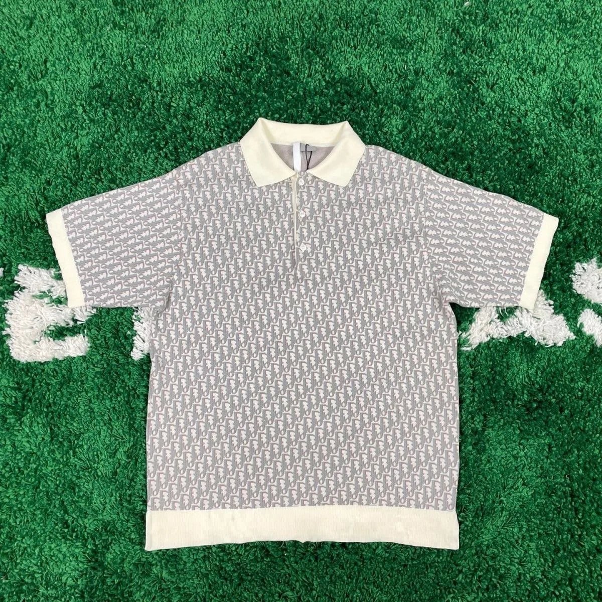 Dior Short-sleeve polo shirt with all-over Oblique motif image 5