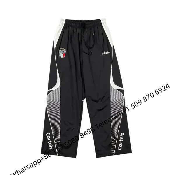 Corteiz CATZ Track Pants Black/White - 1
