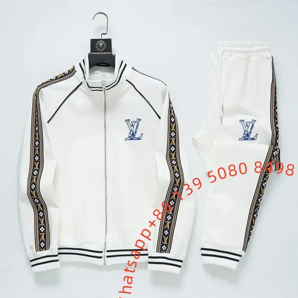 Louis Vuitton Monogram Stripe Tracksuit White - 1