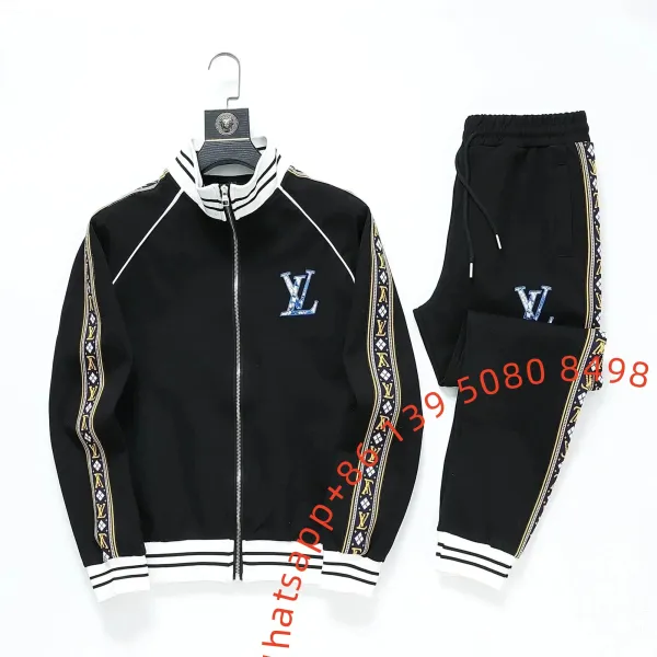 Louis Vuitton Monogram Stripe Tracksuit Black - 1