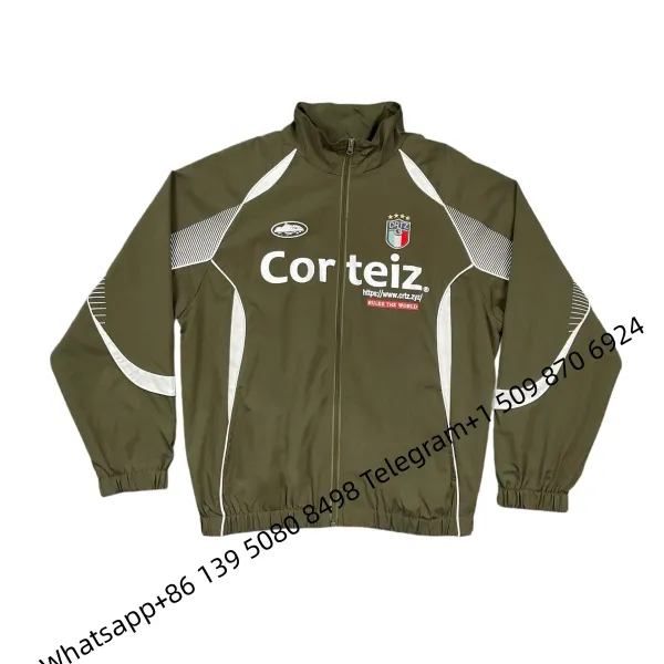 Corteiz Windbreaker Jacket Army Green - 1