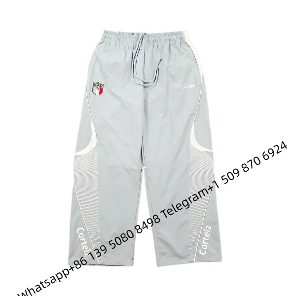Corteiz Track Pants Light Gray - 1