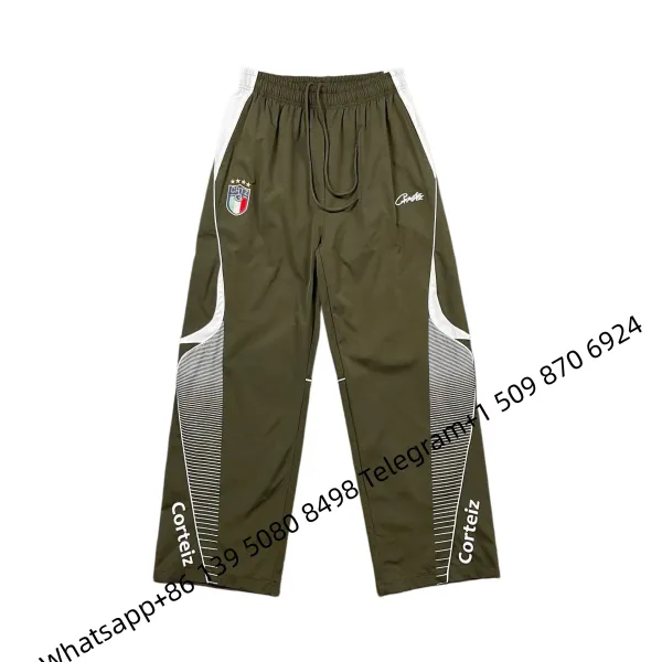 Corteiz CATZ Track Pants Army Green - 1