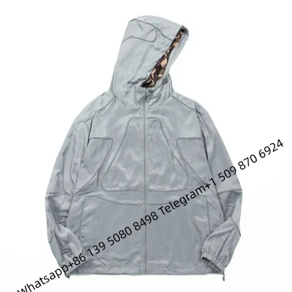 Stone Island Shadow Project Windbreaker Gray Outerwear - 1