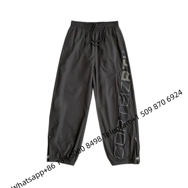 Corteiz Logo Track Pants Black - 1