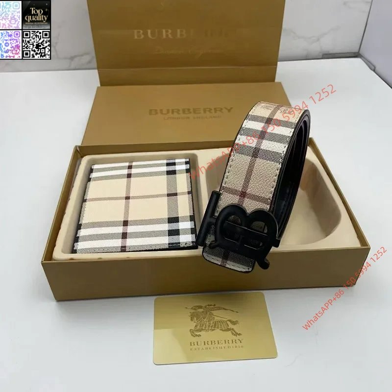 Bur berry Belt Wallet Gift Box 2