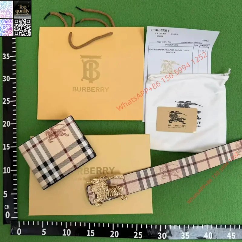 Bur berry Belt Wallet Gift Box