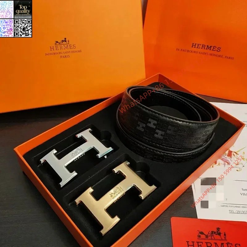 Hermes Double Buckle Belt Gift Box