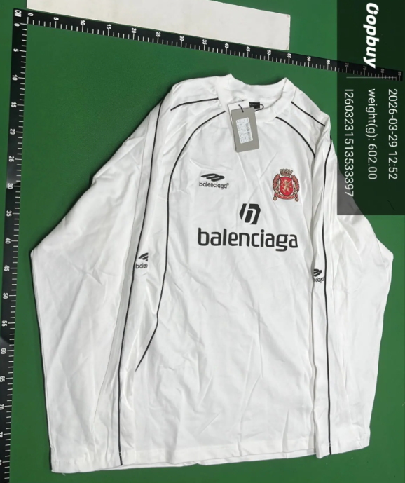 Balenciaga T-Shirts Crewneck Long-Sleeve Logo T-Shirt image 5