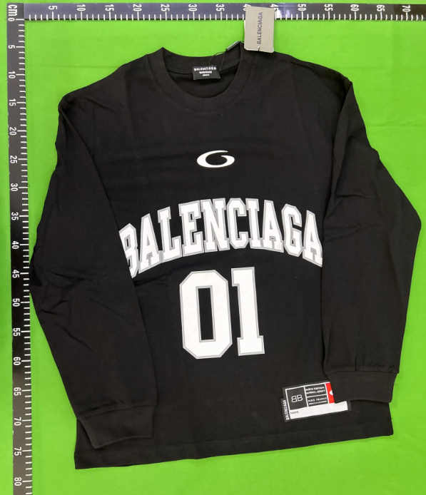 Balenciaga T-Shirts Crewneck Long-Sleeve Logo T-Shirt image 8