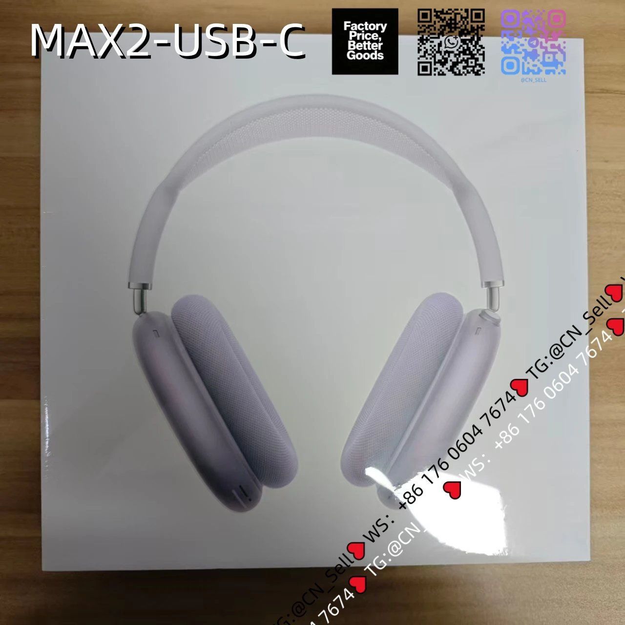 AirPods Max 2 [Purple USB-C Interface Qualcomm Chip Simplified No Original Packaging]