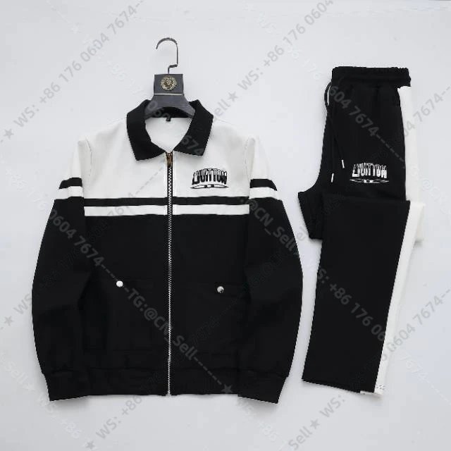 Louis Vuitton Tracksuits Zip-Up Track Jacket and Pants Set with Side Stripes — 28