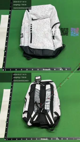 Nike Elite Backpack White Speckle Black - 1