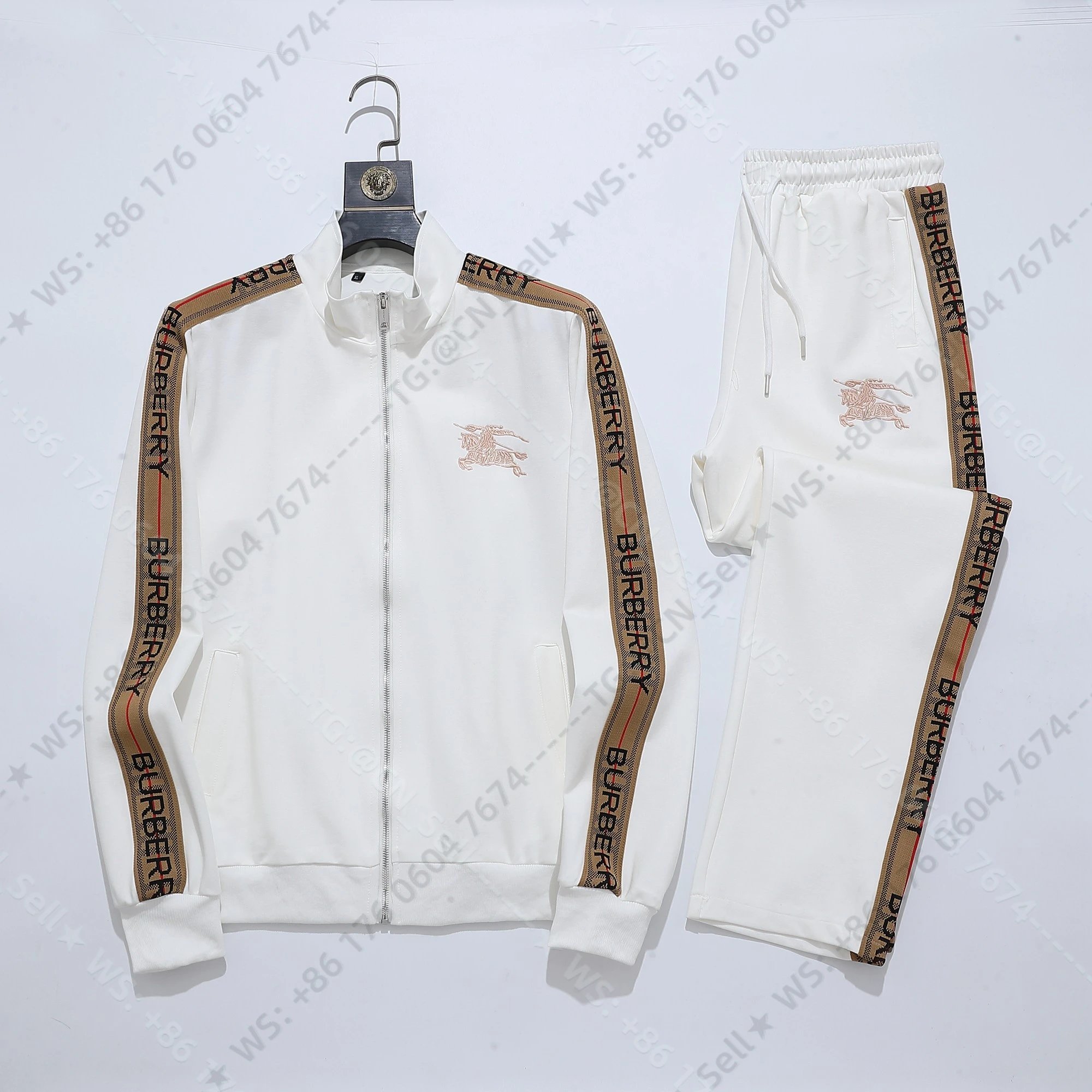 Louis Vuitton Tracksuits Zip-Up Track Jacket and Pants Set with Side Stripes — 19