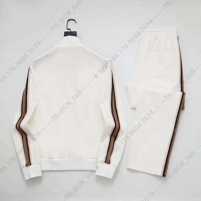 Louis Vuitton Tracksuits Zip-Up Track Jacket and Pants Set with Side Stripes product detail image 8