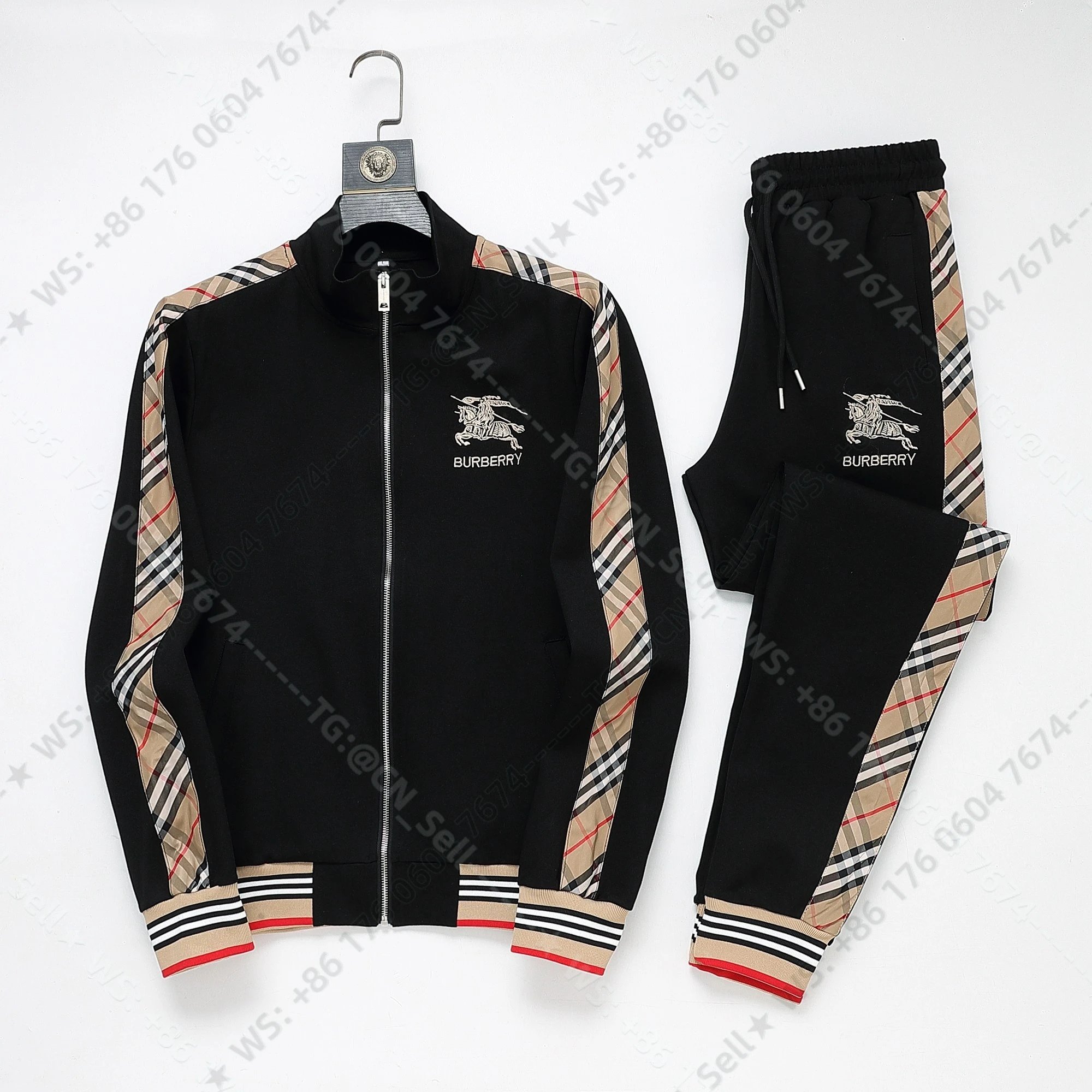 Louis Vuitton Tracksuits Zip-Up Track Jacket and Pants Set with Side Stripes — 13