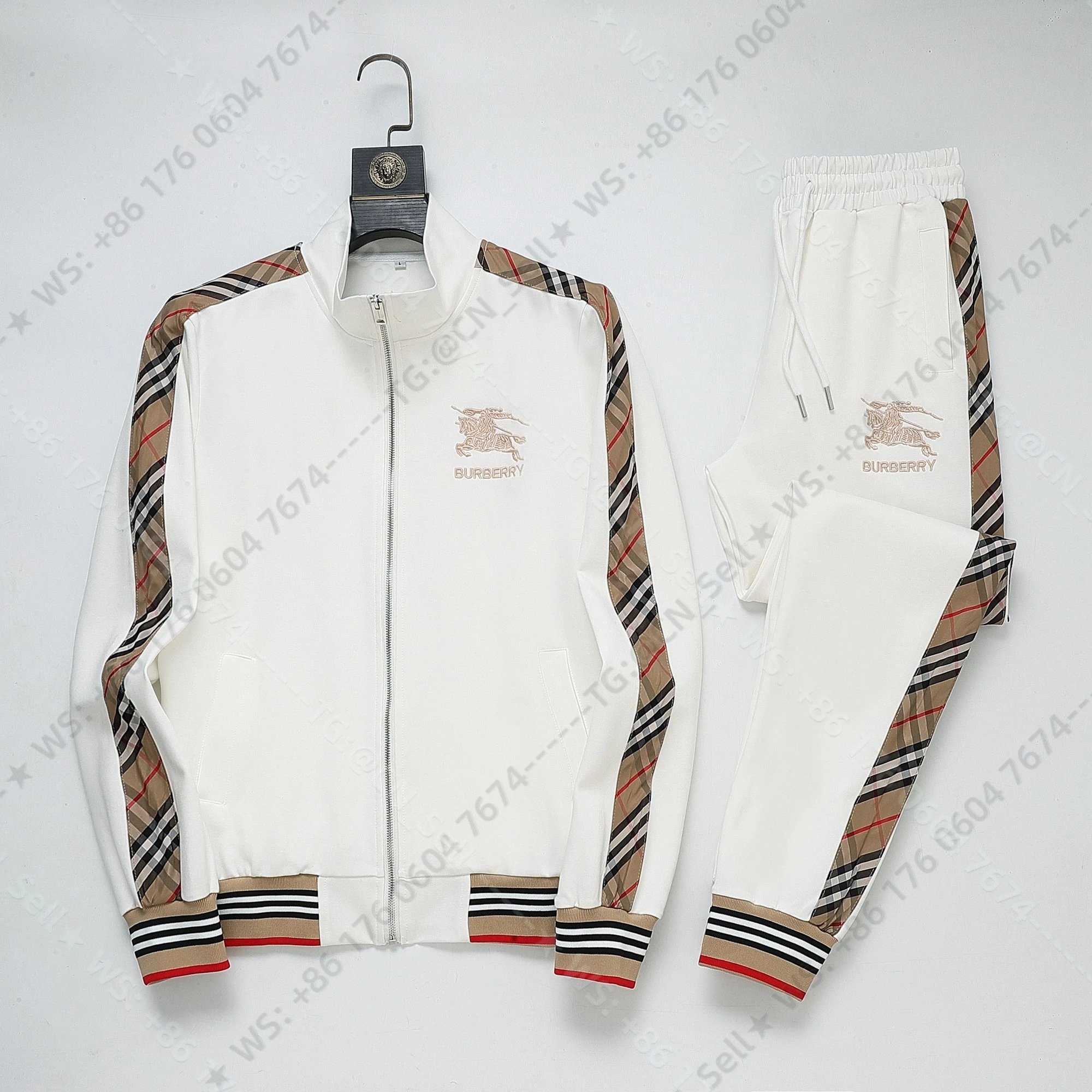 Louis Vuitton Tracksuits Zip-Up Track Jacket and Pants Set with Side Stripes — 14