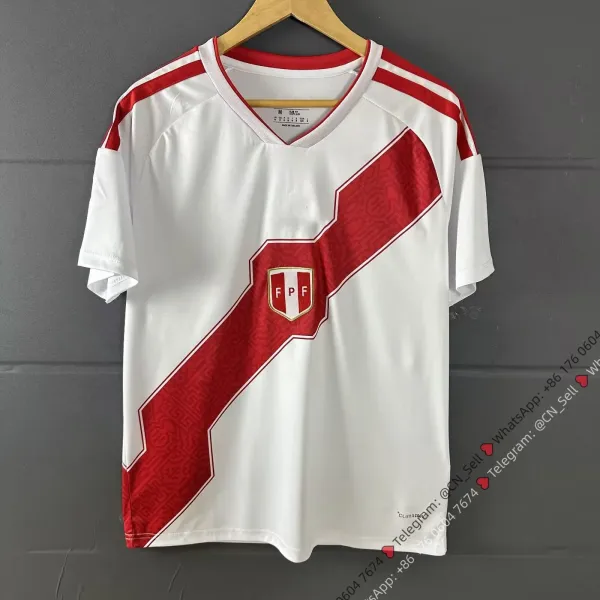 Peru National Football Team 2024 Away Jersey White/Red - 1