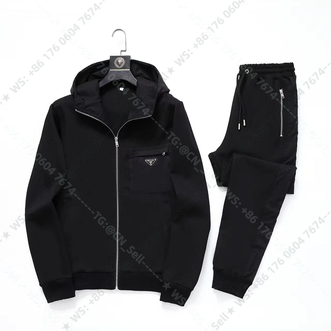 Louis Vuitton Tracksuits Zip-Up Track Jacket and Pants Set with Side Stripes — 21