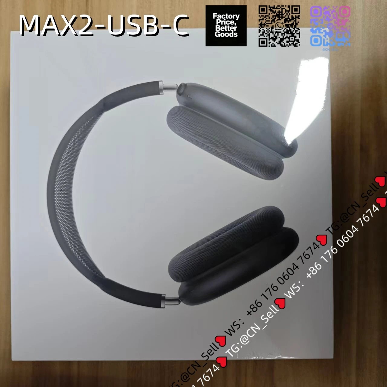 AirPods Max 2 [Black USB-C Interface Qualcomm Chip Simplified No Original Packaging]
