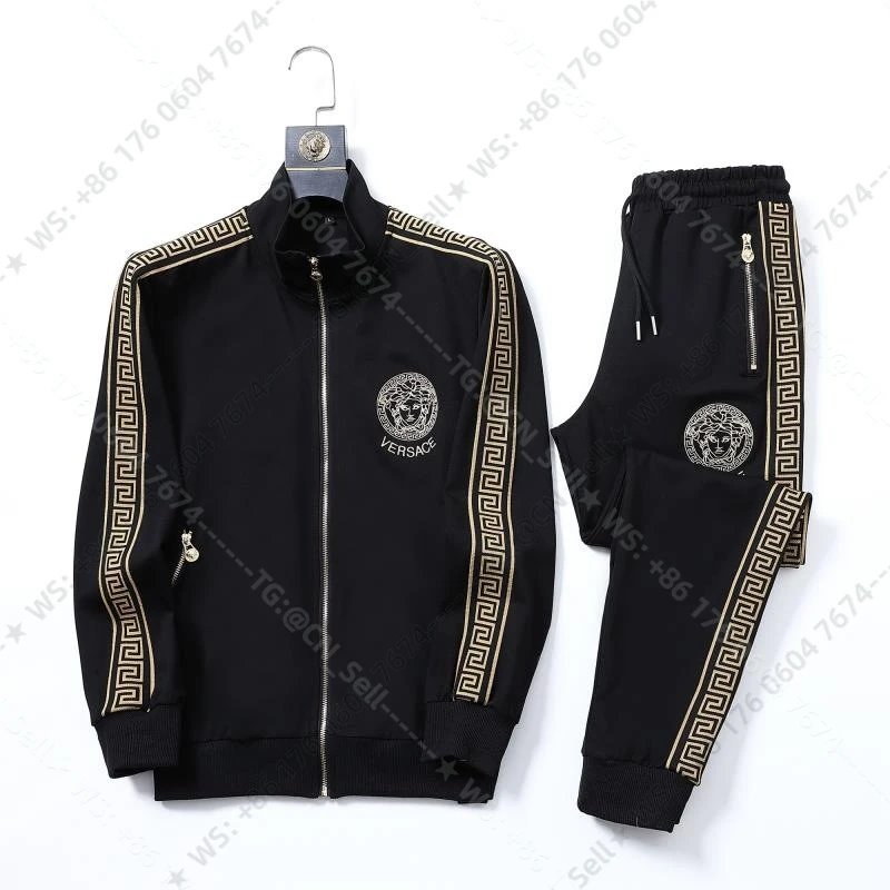 Louis Vuitton Tracksuits Zip-Up Track Jacket and Pants Set with Side Stripes — 6