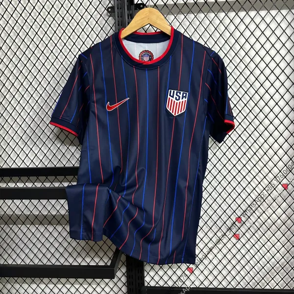 Nike USA National Team Away Jersey Navy Striped Soccer Jersey - 1
