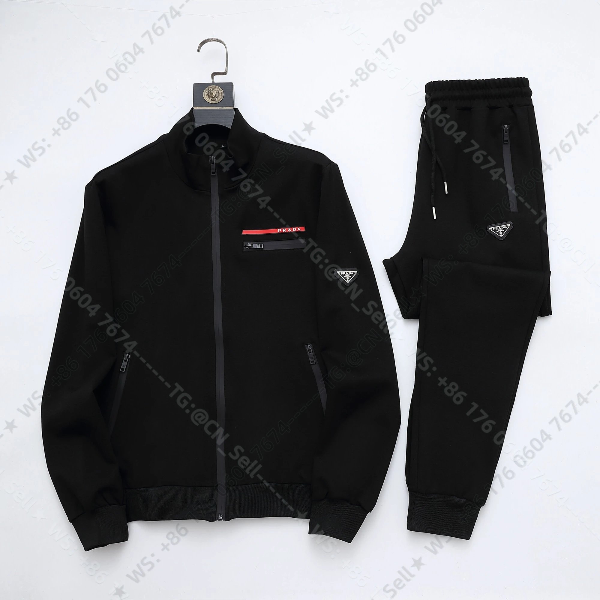 Louis Vuitton Tracksuits Zip-Up Track Jacket and Pants Set with Side Stripes — 22