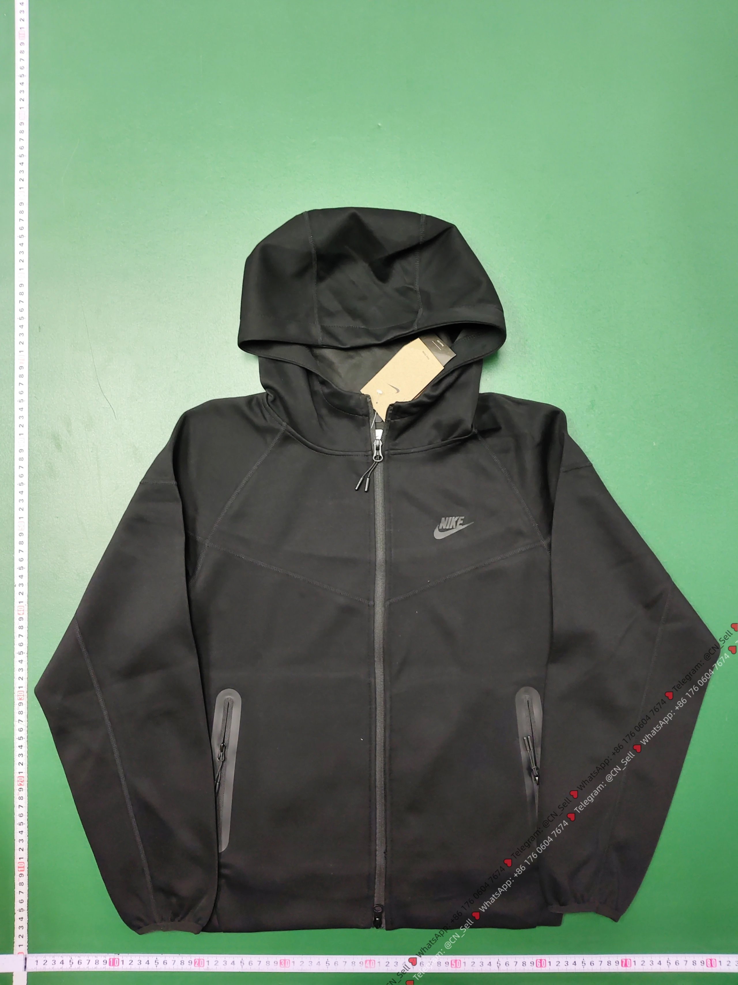 tech hoodie black