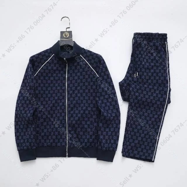 Louis Vuitton Tracksuits Zip-Up Track Jacket and Pants Set with Side Stripes — 30