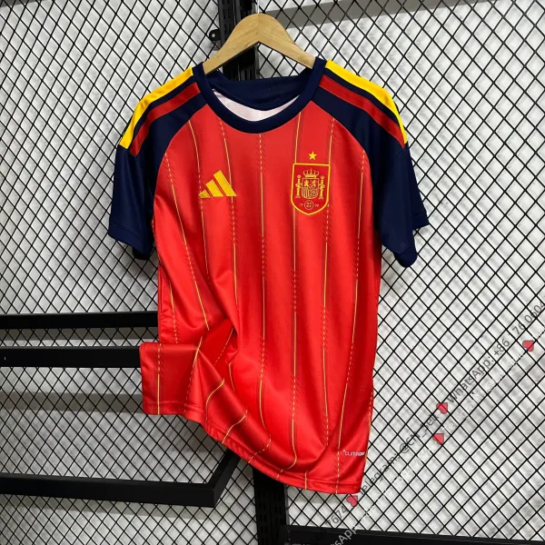 Adidas Spain National Team Home Jersey Red/Navy/Yellow - 1