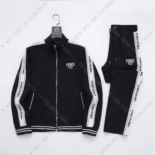 Louis Vuitton Tracksuits Zip-Up Track Jacket and Pants Set with Side Stripes — 29
