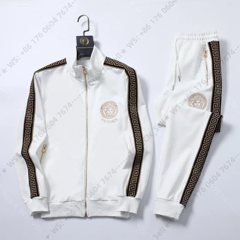Louis Vuitton Tracksuits Zip-Up Track Jacket and Pants Set with Side Stripes — 7