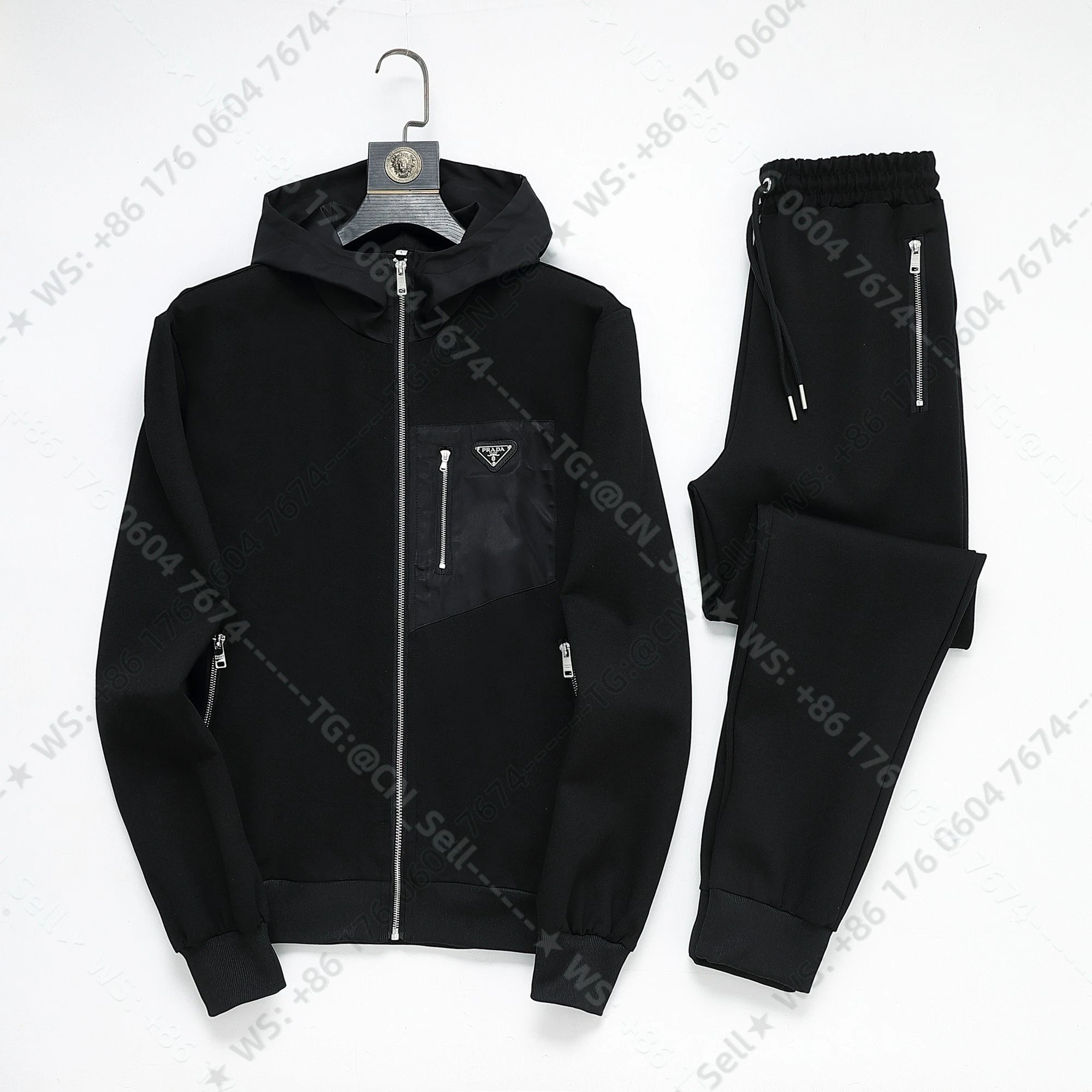 Louis Vuitton Tracksuits Zip-Up Track Jacket and Pants Set with Side Stripes — 12