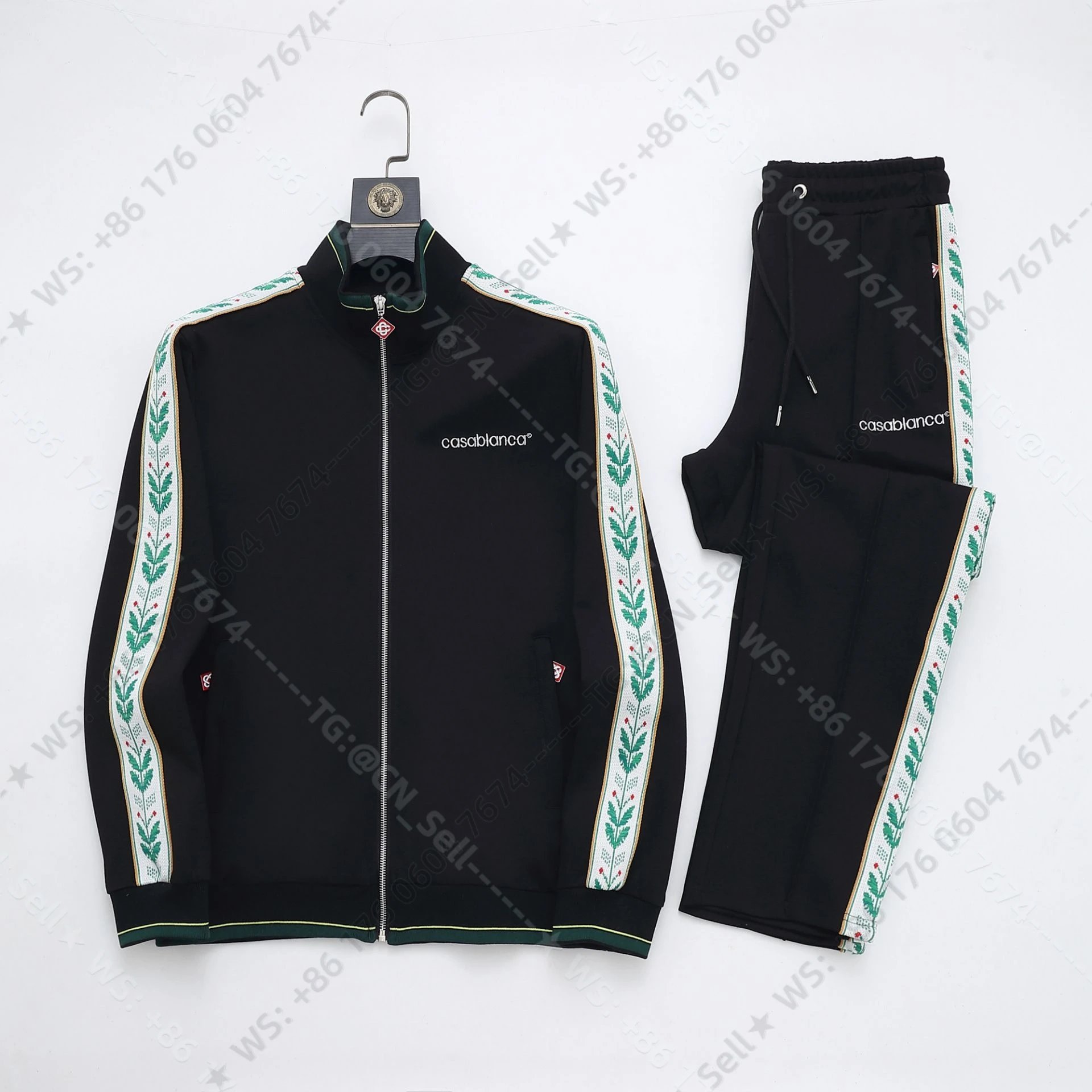 Louis Vuitton Tracksuits Zip-Up Track Jacket and Pants Set with Side Stripes — 24